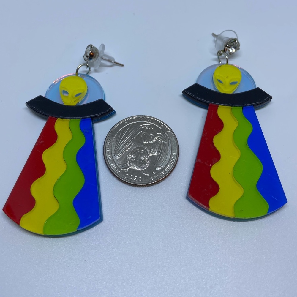 Alien earrings - Picture 2 of 8